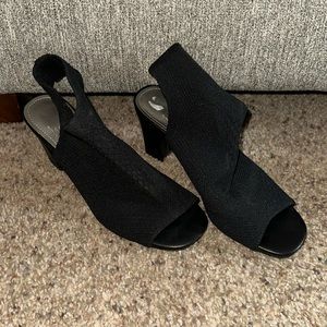 Black IMPO heeled sandals